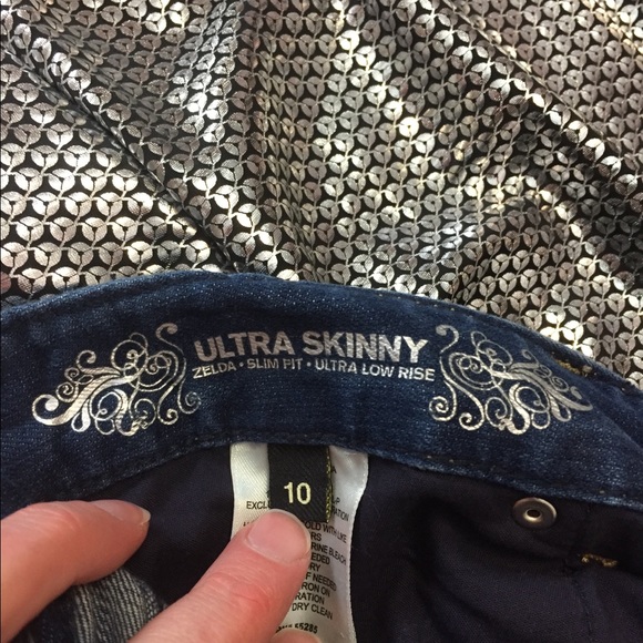 Express 10 ultra skinny Zelda jeans rhinestone - Picture 4 of 4